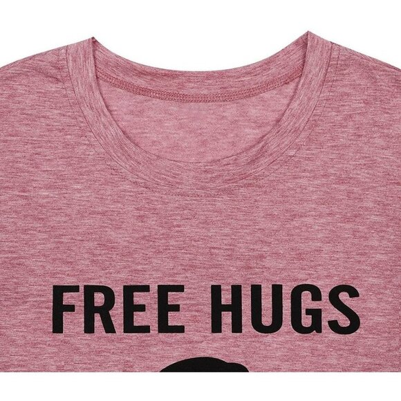 KNEYATTA Just Kidding Dont Touch Me T Shirt for Women Funny Sarcastic Humor Tees - Picture 3 of 7